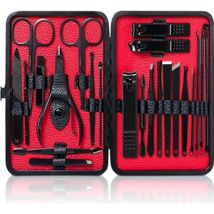 manicure set -Wenkbrauwverzorgingsset, Roestvrijstalen Nagelverzorgingstools 23