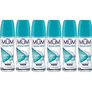 Mum | 6 x deoroller Ocean Fresh | 0% alcohol | anti perspirant 6 x 50 ml