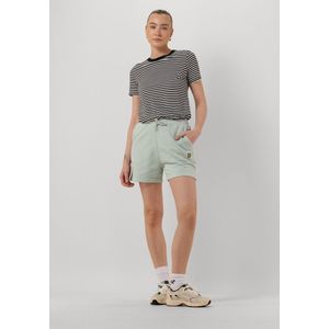 Lyle & Scott Pigment Dye Sweatshort Dames - Korte Broek - Mint - Maat M