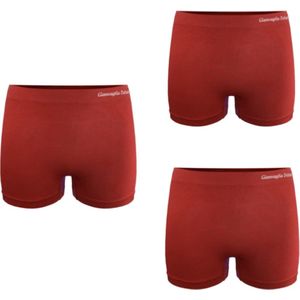 Dames boxershorts hoog naadloze 3 pack S-L 36-40 rood