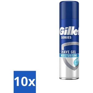 Gillette Series - Scheergel - Moisturising - 200 ml - Bulkverpakking - 10 stuks