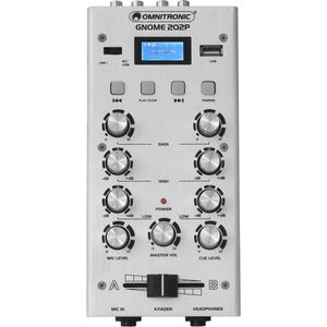 OMNITRONIC Mengpaneel - Audio mixer GNOME-202P Mini Mixer -  silver