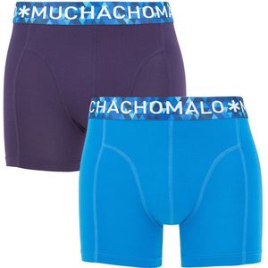 Muchachomalo heren microfiber 2P blauw & paars