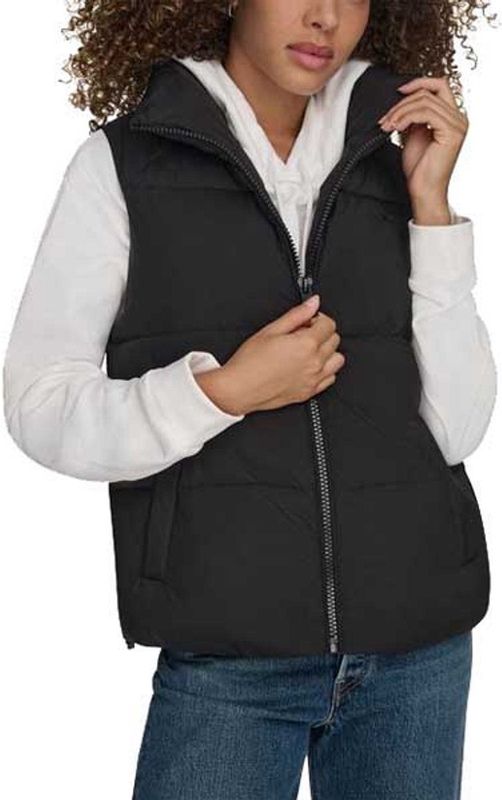 Dockers - Hd Matte Soft Bubble Puffer Vest - Zwart - 100% Nylon