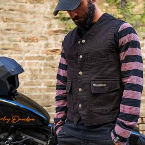 HolyFreedom Gilet Zwart Denim Vest - Maat L - Jas