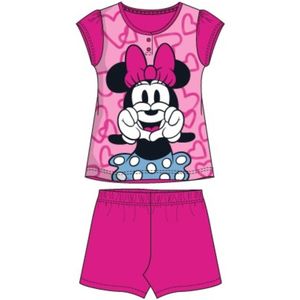 Minnie Mouse - shortama - 100% katoen - maat 122 - Fuchsia - pyjama