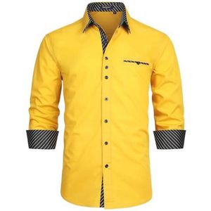 Heren Overhemd Lange Mouwen Casual Business Regular Fit