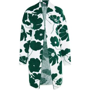 usha - Strickcardigan - Met Bloemenpatroon - Casual Pasvorm