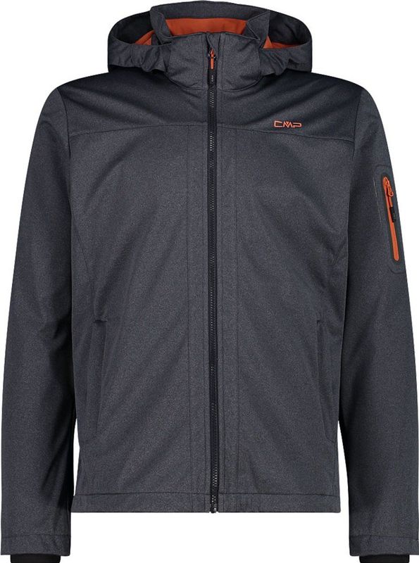 Cmp - Zip Hood 39A5027M - Softshelljack - Zwart - 3XL - Man