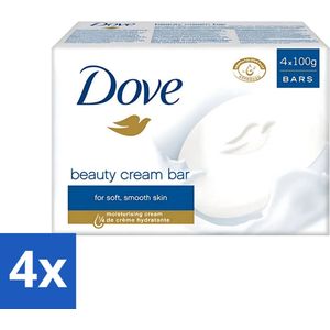 Dove - Zeep - Beauty Cream Bar - Verzachtend en kalmerend - 4 x 100 g - Voordeelverpakking - 4 stuks