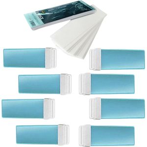 Holiday Stripwax harspatroon 8 x 100 ml met brede roller plus 50 strips - harsvullingen - wax refills - wax roll on - voordeelbox voor de man