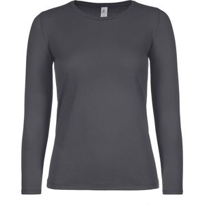 B&C #E150 Ladies' T-shirt long sleeves CGTW06T - Dark Grey - L
