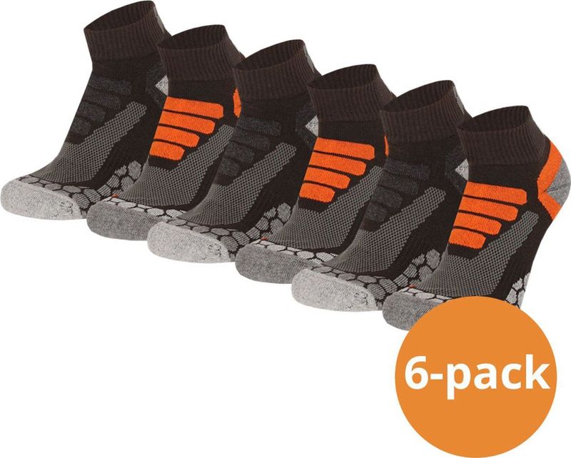 Xtreme Wandelsokken Quarter - Lage hiking sokken - 6 paar - Multi Green - Maat 35/38