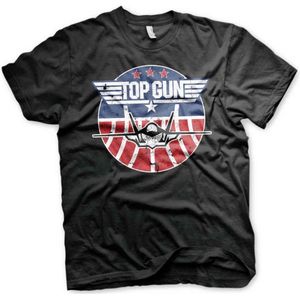 Top Gun Heren Tshirt -S- Tomcat Zwart