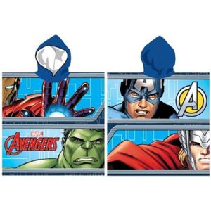 Marvel - Avengers - Badponcho - 55 x 110 cm. - Captain America - De Hulk - Poncho handdoek