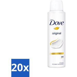 Dove Original - Deospray - Anti-Transpirant - 150 ml - Bulkverpakking - 20 stuks