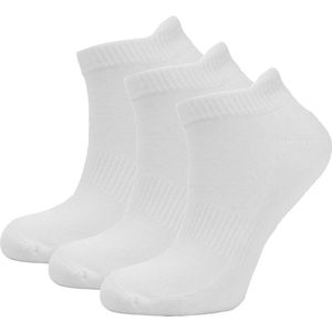 Bamboe - sneaker - sokken - 3 paar - wit - maat 38-39 - Zacht en Antibacterieel