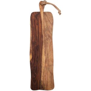 Bowls and Dishes Pure Rose Wood Duurzame Borrelplank | Tapasplank | Serveerplank rustiek met handvat 69 cm | cadeautip!