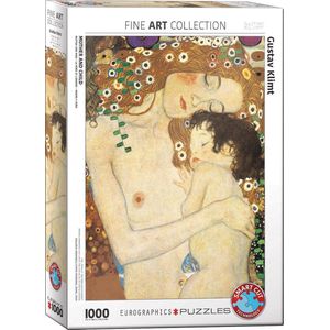 Eurographics Puzzel Moeder en kind - Gustav Klimt (1000 stukjes)