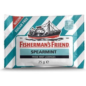 Fishermansfriend Zak Spearmint Suikervrij 25 gr