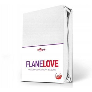 Wit Flanellen Lakens 220x210 cm - 100% Katoen