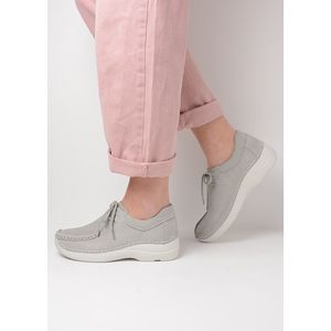Wolky Lage veterschoenen Seamy Shoe lichtgrijs nubuck