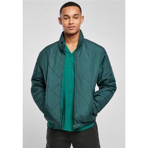 Urban Classics Jacket -5XL- Diamond Quilted Short Groen