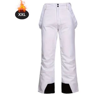 Livano Skibroek - Skipak - Snowboard Broek - Winterbroek - Sneeuwbroek - Dames - Wintersport - Wit - Maat XXL