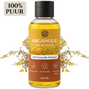 Arganolie 100% Puur voor het gezicht, huid en haar 100ml - Argan olie - Biologisch en Koudgeperst - Arganolie uit Marokko - Haarolie - Huidolie