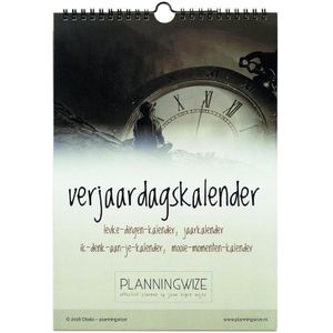 Verjaardagskalender TIJD · Veel Schrijfruimte · Jaarkalender · A4 · Nederlands