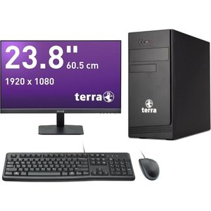 Terra 5000 PC set - Intel Core i5-12400 - 16GB - 4.0TB M.2 SSD - DVD-RW - toetsenbord en muis - Terra 24"" scherm - Windows 11 Pro