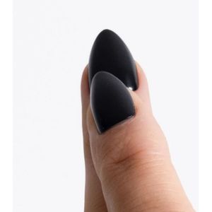 Freaky Nails – Blackout – Zwarte Almond Press-On Nagels – Herbruikbare Kunstnagels - 32 stuks (16 Maten)