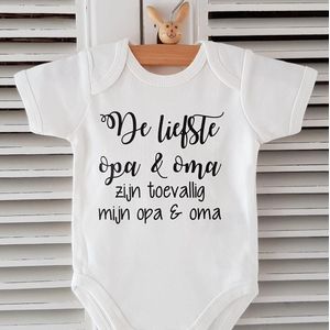 Baby Rompertje met Tekst Als het niet mag van mama en papa dan vraag ik het aan oom en tante| maat 0-3 maanden | 50/56 | Korte Mouw | Cadeau voor Zwangerschap | Bekendmaking | Aankondiging | Aanstaande