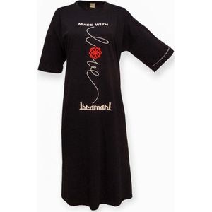 Ibramani Made With Love T-Shirt Black - Dames T-shirt Jurk - Zomer T-Shirt - Oversized T-Shirt - Premium Katoen - Dames Kleding