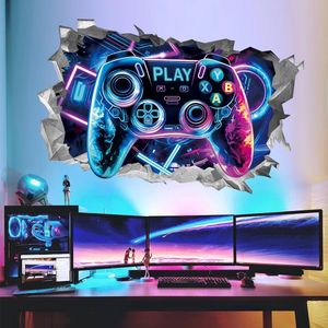 Inovra ® Muurdecoratie Sticker Set voor Gaming Enthousiastelingen in Kinder- en Speelkamers