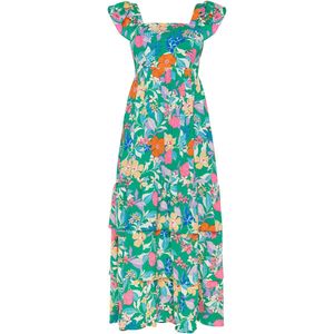 Usha Zomerjurk  groen / lavendel / oranje / lichtroze