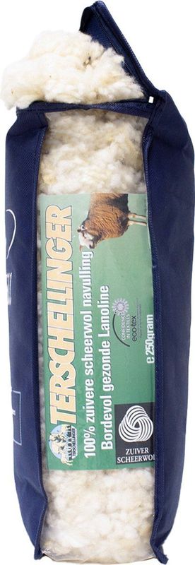 Terschellinger - Navulverpakking - Kussenvulling - 250 gram - Zuiver Scheerwol