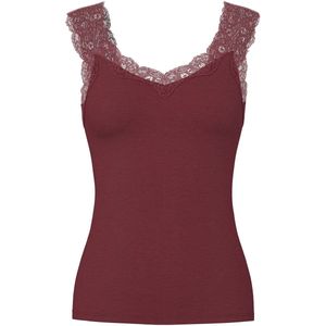 PIECES - PCBARBERA - Top - Merlot - Mouwloos - Slanke Pasvorm