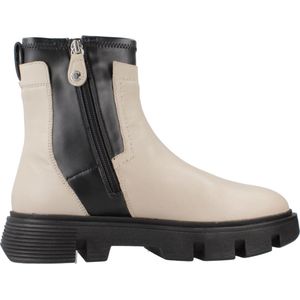 Geox - D26Uai 0Lmkb D Vilde - Enkellaarsjes - Beige - Leer