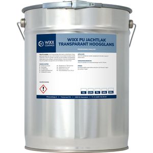 Wixx PU Jachtlak Transparant Hoogglans - 20L -