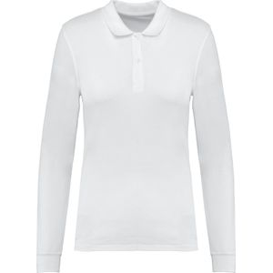 Kariban Bio180 piqué damespolo lange mouwen K2028 - White - S