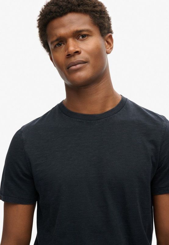 Superdry Slub T-shirt Met Korte Mouwen Zwart Man
