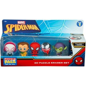 Marvel - Spiderman - Venom - 3D Puzzle Eraser - Mini Funko Pop + 1 Secret Figurine