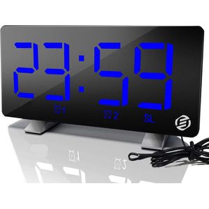 Equivera Wekkerradio Op Netstroom - Klokradio - Wekkerradio - Klokradio Met Wekker - Wekkerradio Dab - Wekker Dab Radio