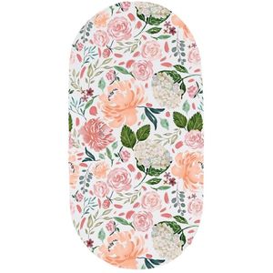 Babybed Laken Fitted Sheet Katoen - Loopnet-Patroon - Geschikt voor Crib en Wieg