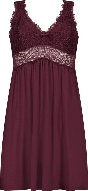 Hunkemöller Dames Nachtmode Slipdress Jersey - Paars - maat XS