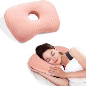 Oorkussen - Roze - Kussen met Oorgat tegen Pijn - Voor Gevoelige Oren