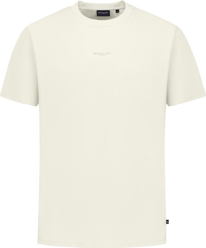 Ballin Amsterdam - Heren Loose Fit T-shirts Crewneck SS - Sand - Maat L