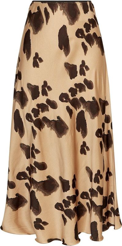 MSCH COPENHAGEN - Clarette Irida - A-lijn Rok - Chocoladebruin / Cappuccino