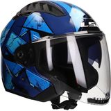 LS2 - OF600 Copter II Kanji - Jethelm - Blauw